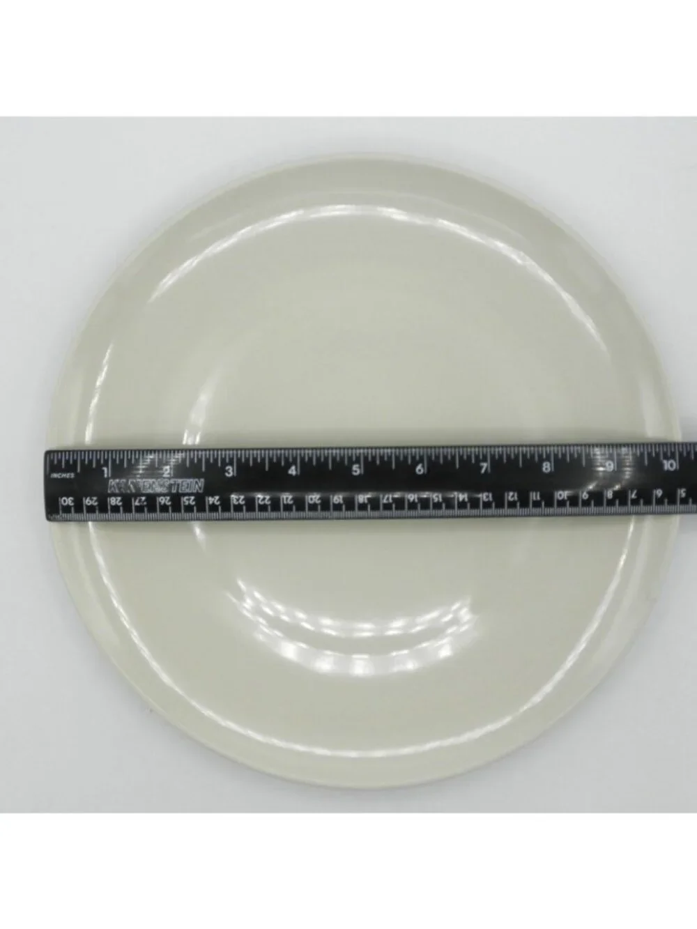 IKEA of Sweden 21986 Beige Dinner Plates Set of 4 Thailand 10.25 Inch Diameter